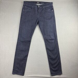 7 For All Mankind Jeans Mens 34x33 Paxtyn Luxe Performance Tapered Skinny Dark